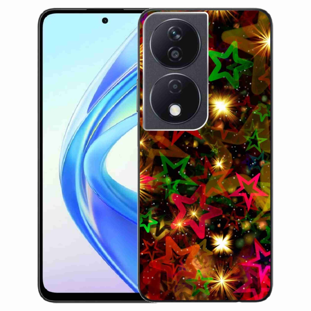 Zselés borítás mmCase a Honor X7b/Honor 90 Smart készülékhez - színes csillagok