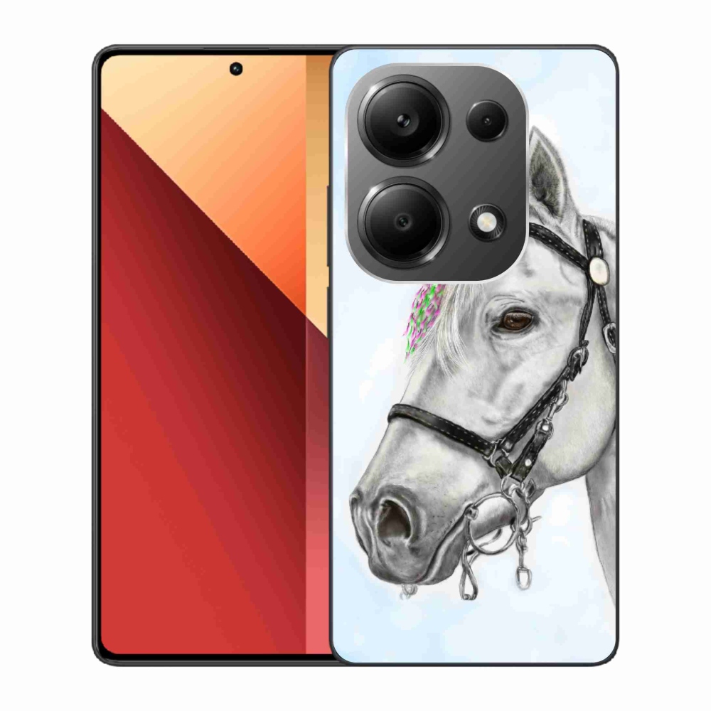 Gél borítás mmCase a Xiaomi Redmi Note 13 Pro 4G/Poco M6 Pro - fehér ló 1