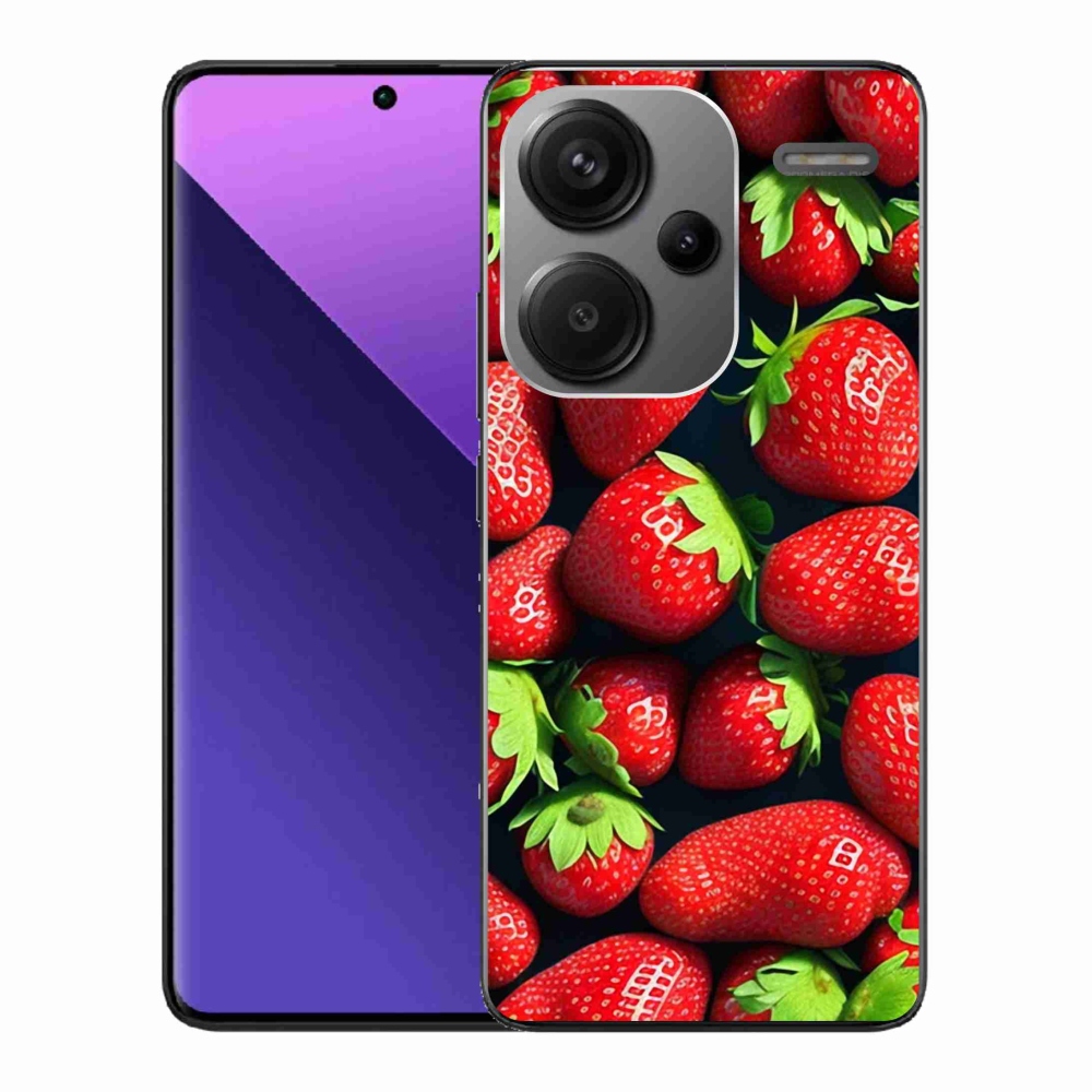Gél borítás mmCase a Xiaomi Redmi Note 13 Pro+ 5G számára - eper