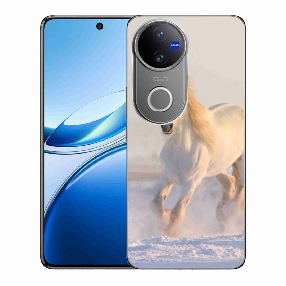 Zselés borítás mmCase a Vivo V50 5G-hez - ló a hóban