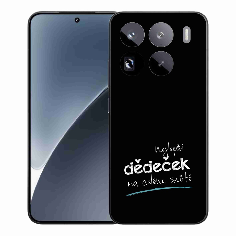 Gél borító mmCase a Xiaomi 15 Pro - a legjobb nagypapa 3 fekete háttérrel