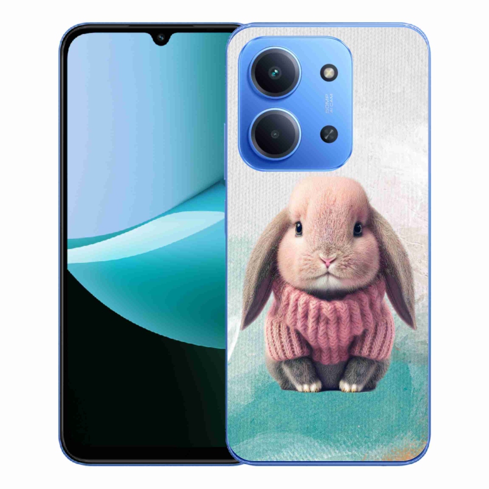 Gél borítás mmCase a Xiaomi Redmi 15C 4G/5G (173mm) - nyúl pulóverben