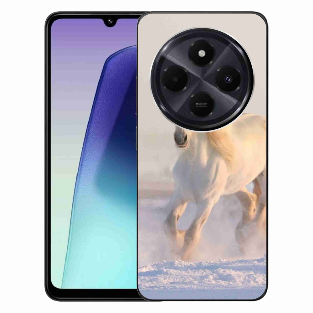 Gél tok mmCase a Xiaomi Redmi 14C/Poco C75 számára - ló a hóban