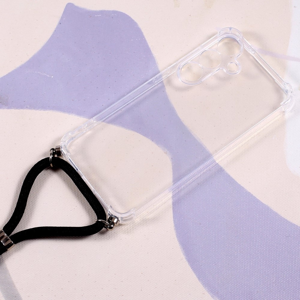 Átlátszó zselés tok húzózsinórral Samsung Galaxy S25+ készülékhez