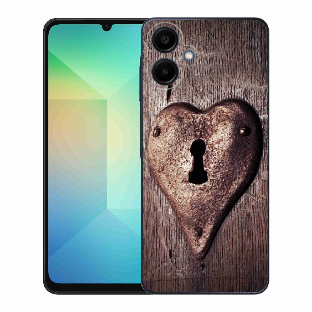 Zselés borítás mmCase Samsung Galaxy A06 4G készülékhez - szív alakú zár