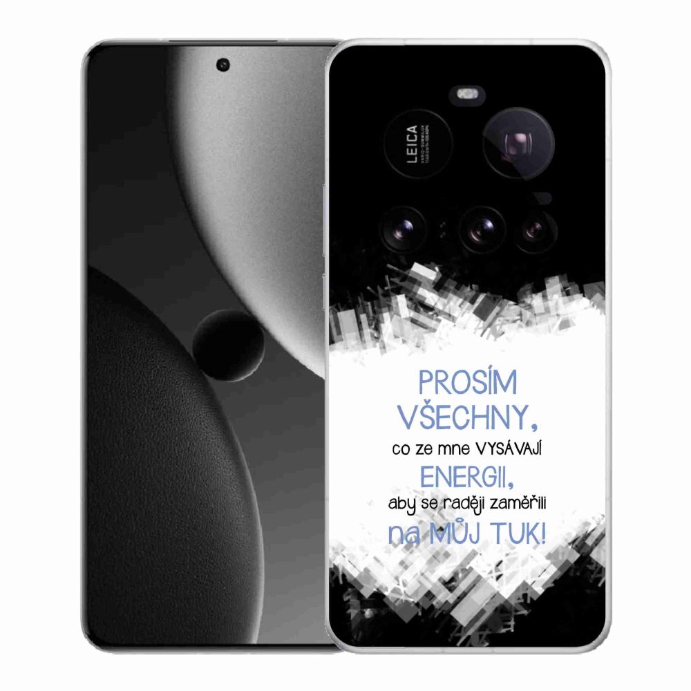 Gél borító mmCase a Xiaomi 15 Ultra - vicces szöveg 1 kék