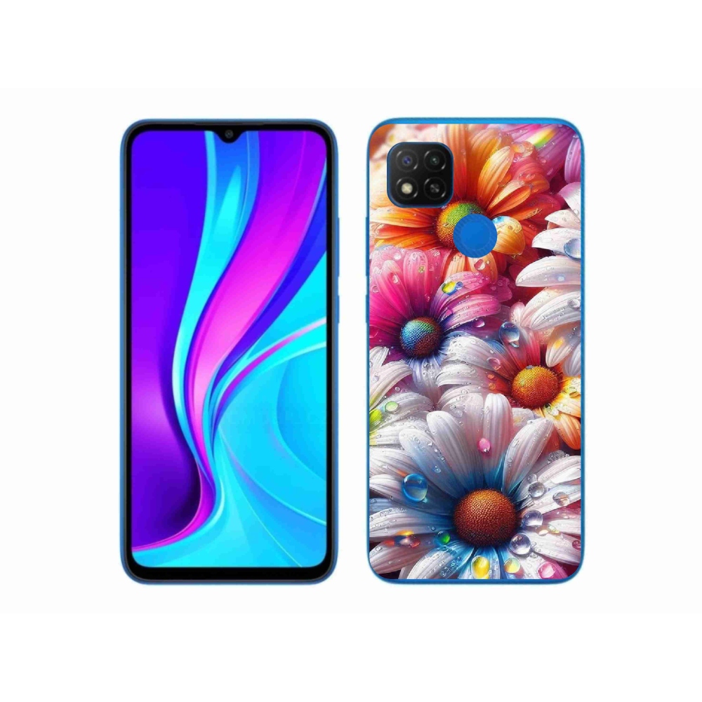 Gél borítás mmCase a Xiaomi Redmi 9C-hez - színes százszorszépek