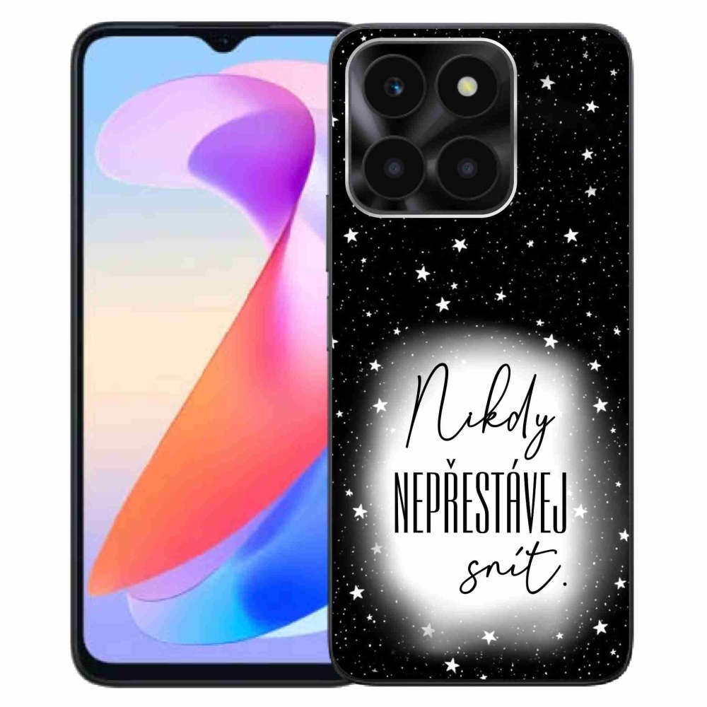 Gél borítás mmCase a Honor X6a készülékhez - Idézet 1 fehér és fekete háttérrel