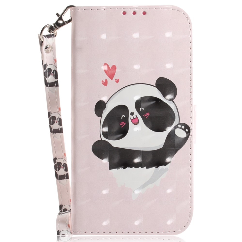 Patty könyv tok a Xiaomi Redmi 14C/Poco C75-hez - aranyos panda