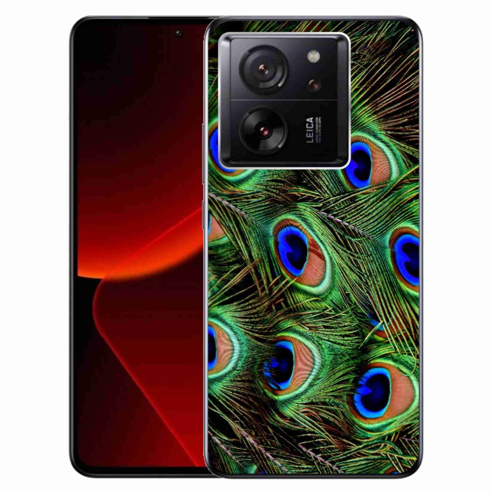 Zselés borítás mmCase a Xiaomi 13T/13T Pro számára - pávatoll