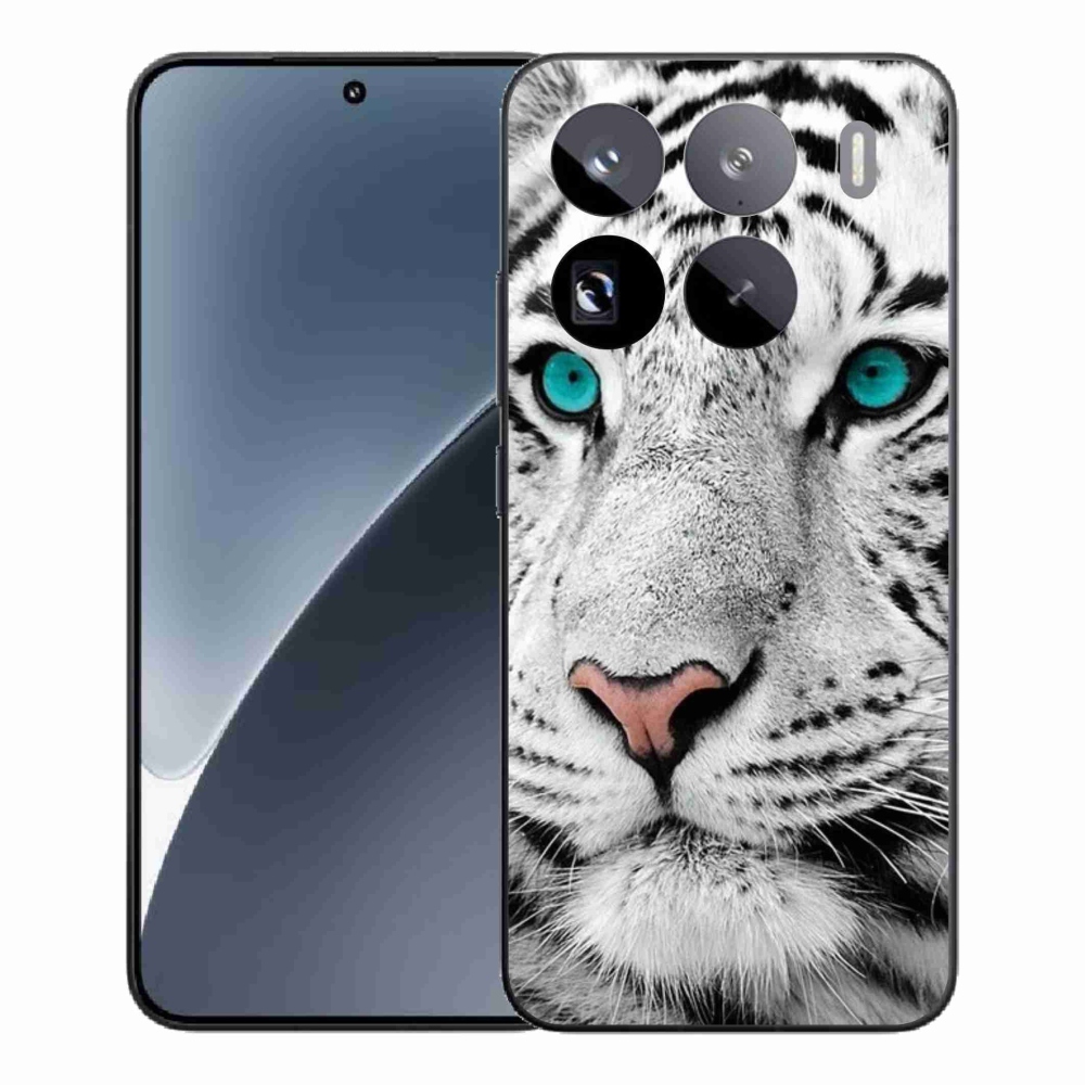 Gél borítás mmCase a Xiaomi 15 Pro számára - fehér tigris