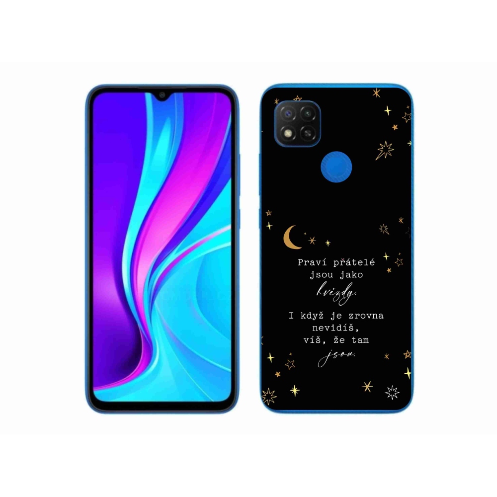 Gél borító mmCase a Xiaomi Redmi 9C-hez - idézem 6 fekete háttér