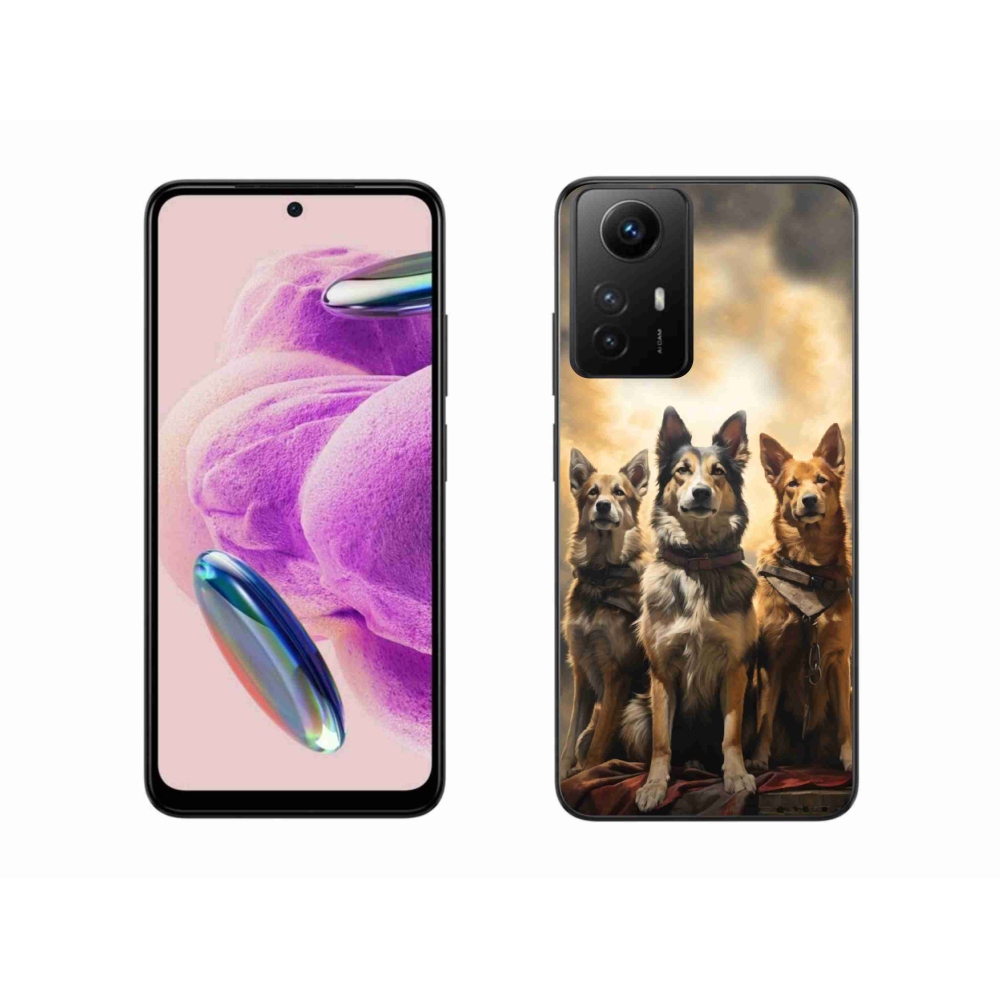 Gél borítás mmCase a Xiaomi Redmi Note 12S-hez - három kutya