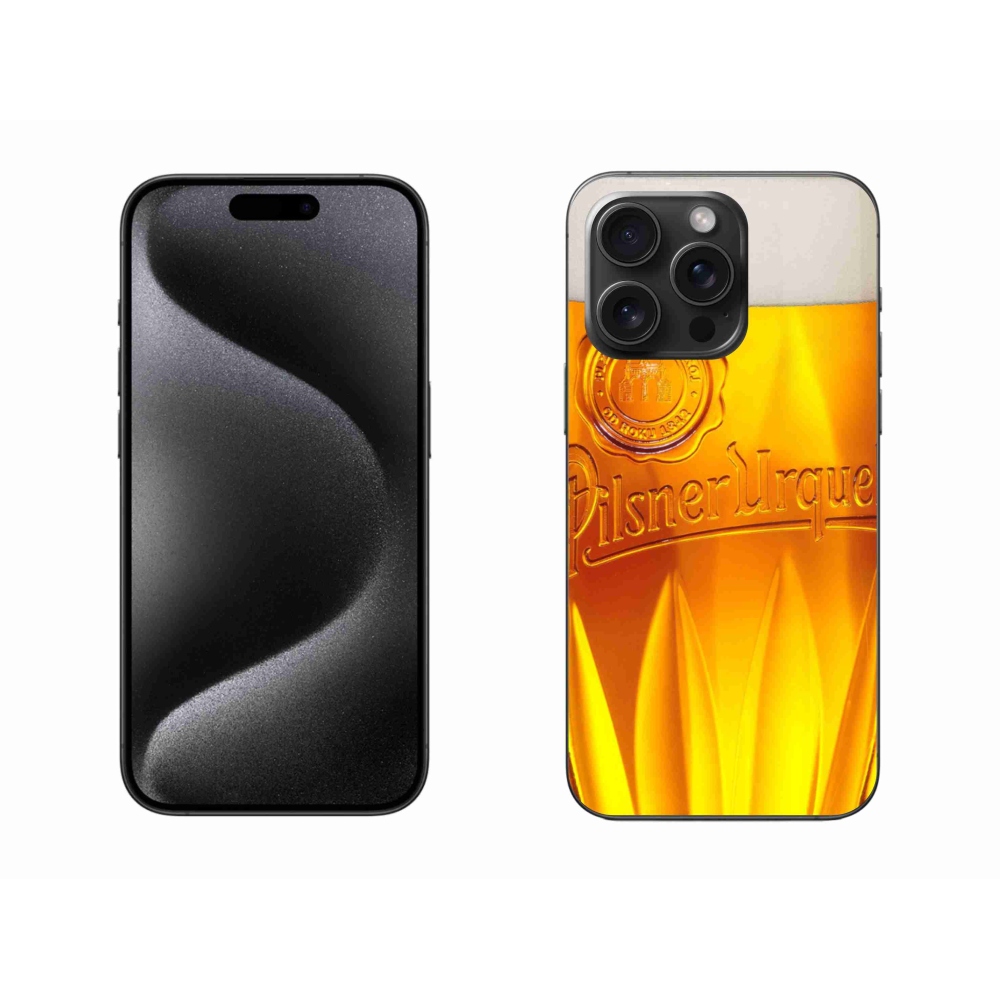 Zselés borítás mmCase iPhone 15 Pro Max készülékhez - sör