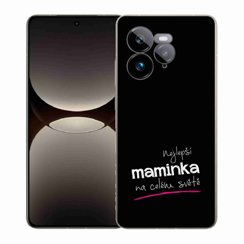 Gél borítás mmCase a Realme GT 7 Pro 5G-n - legjobb anya 4 fekete háttérrel