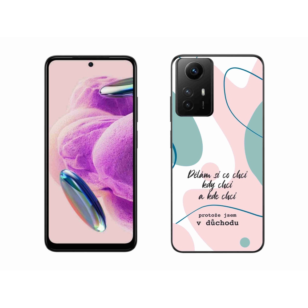 Gél borító mmCase a Xiaomi Redmi Note 12S-hez - vicces szöveg 10 fehér háttérrel