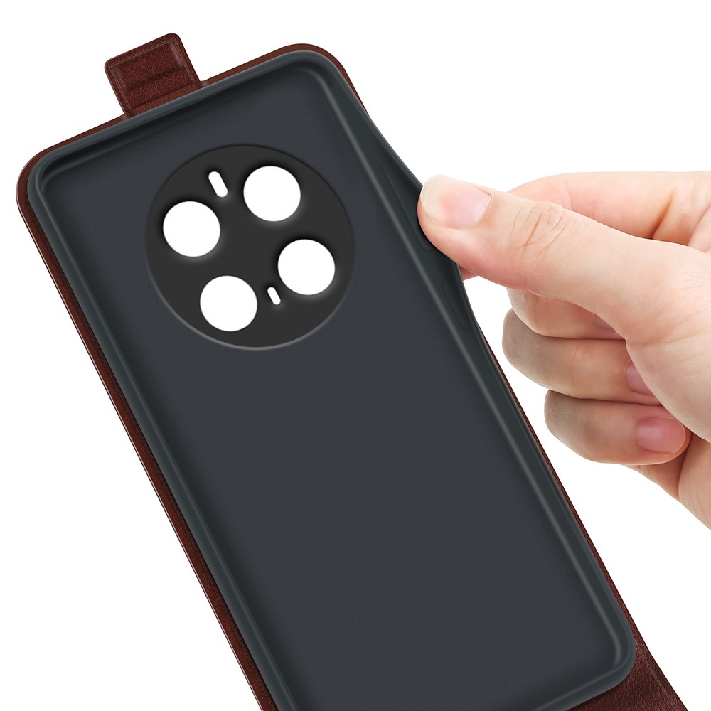 Függőleges könyvtáska a Honor Magic 7 Pro 5G készülékhez - barna