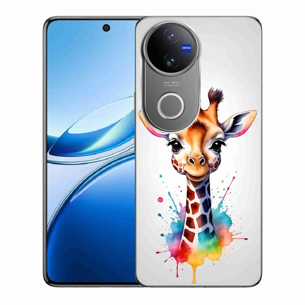 Zselés borítás mmCase a Vivo V50 5G készülékhez - zsiráf 1