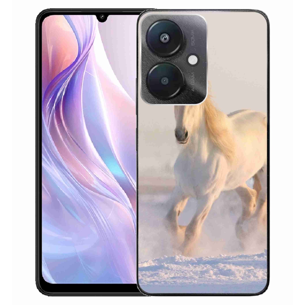 Gél tok mmCase a Xiaomi Redmi 13C 5G számára - ló a hóban