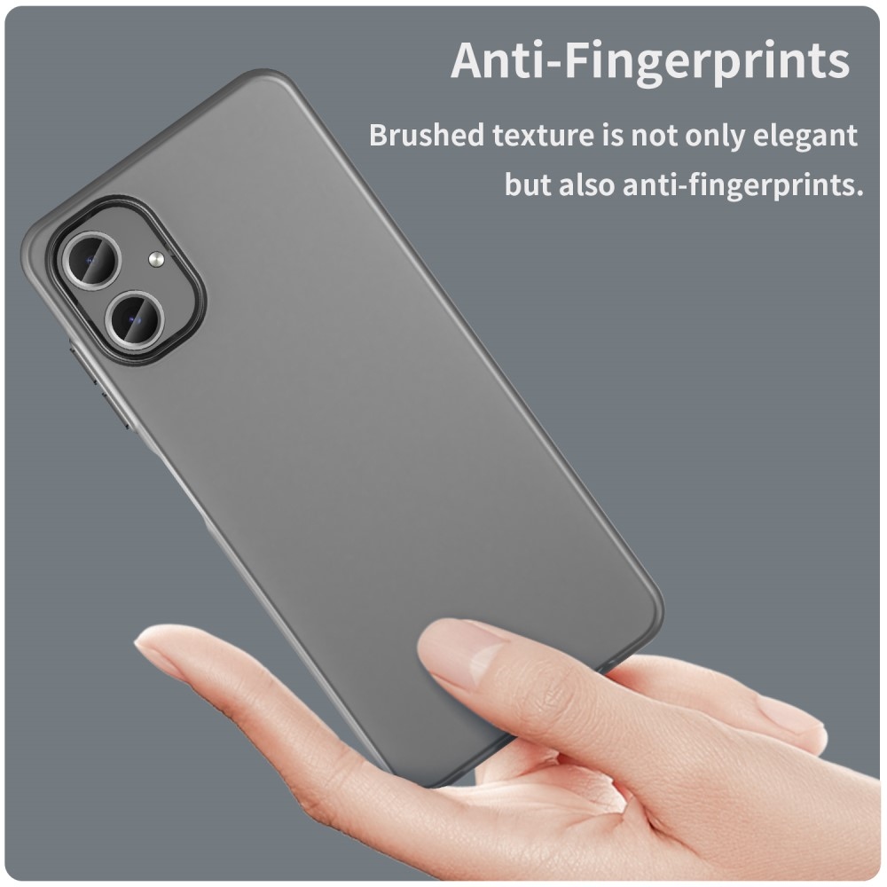 Candys matt zselés tok Samsung Galaxy A06 4G készülékhez - fekete