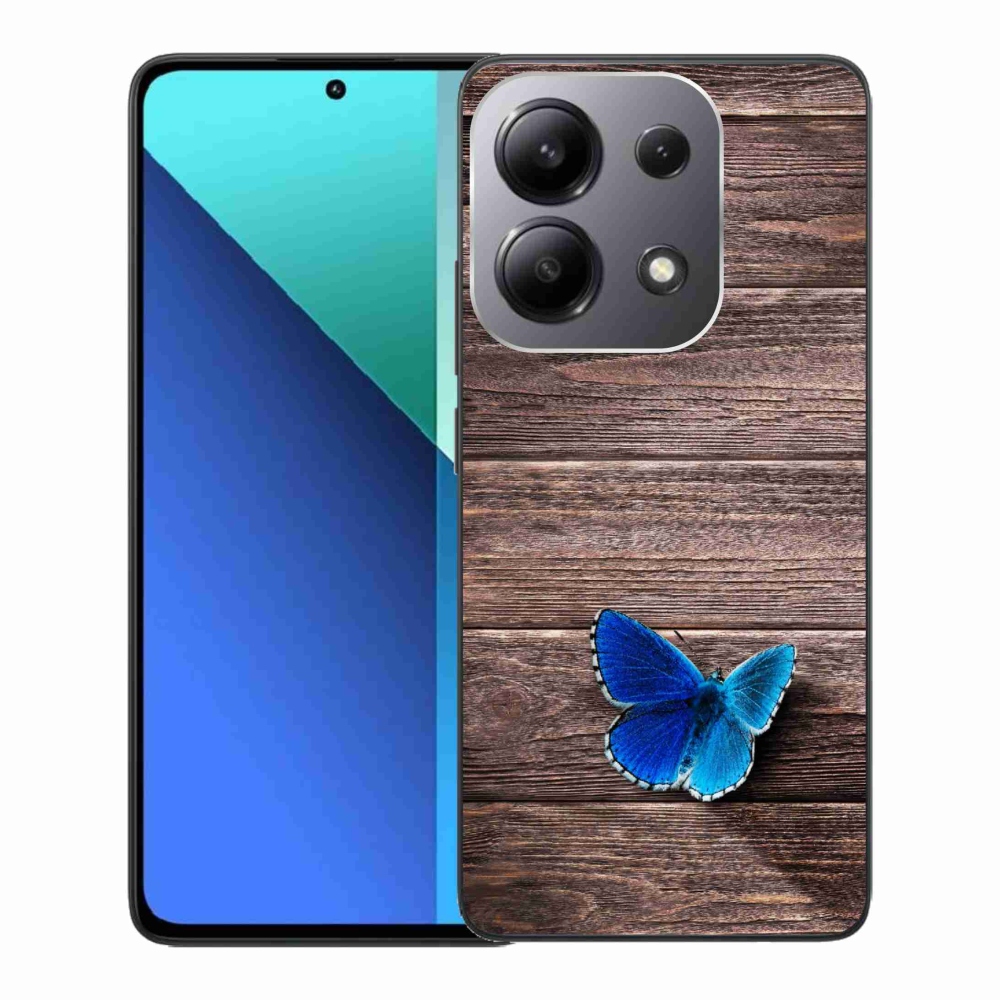 Gél borítás mmCase a Xiaomi Redmi Note 13-hoz - kék pillangó 1