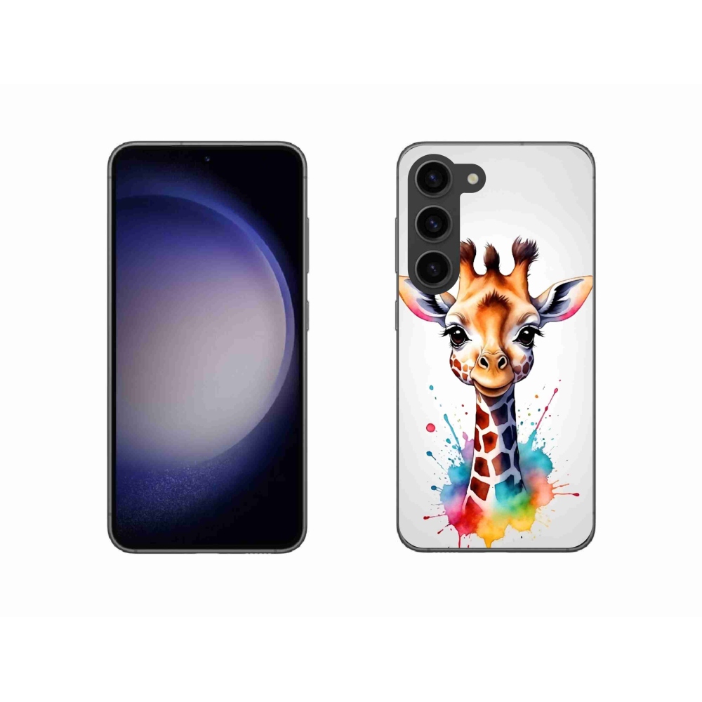 Zselés borítás mmCase Samsung Galaxy S23 5G - zsiráf 1