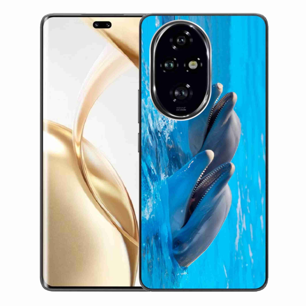 Zselés borítás mmCase a Honor 200 Pro 5G készülékhez - delfinek