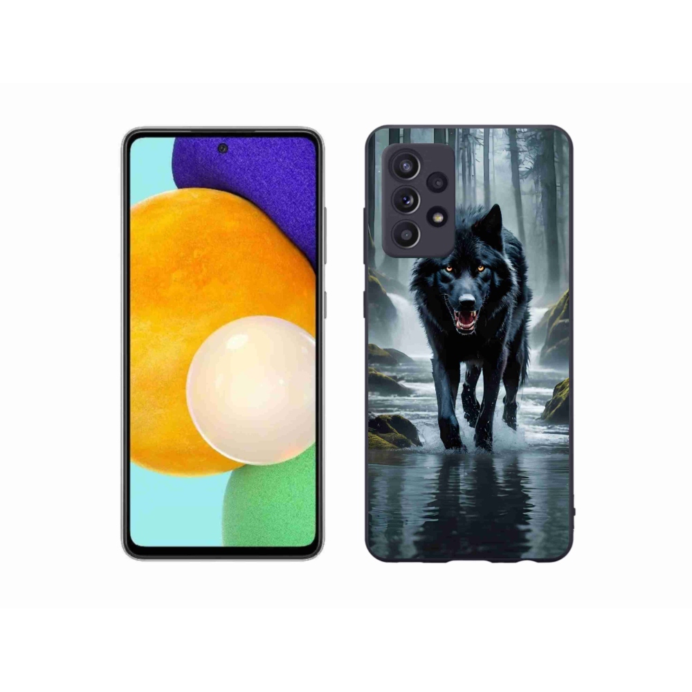 Gél védőhuzat mmCase Samsung Galaxy A52/A52 5G - fekete farkas