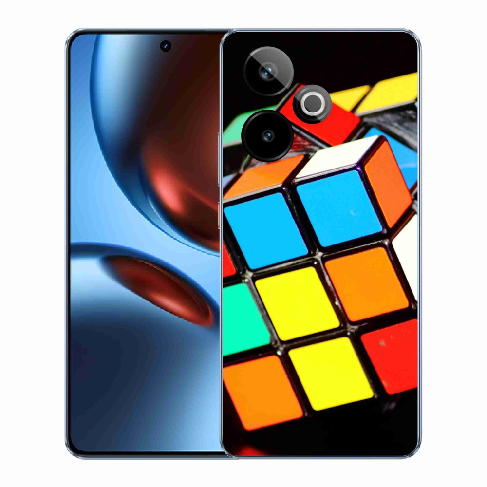 Gél borítás mmCase a Realme GT 7 5G/GT 7T 5G számára - Rubik-kocka