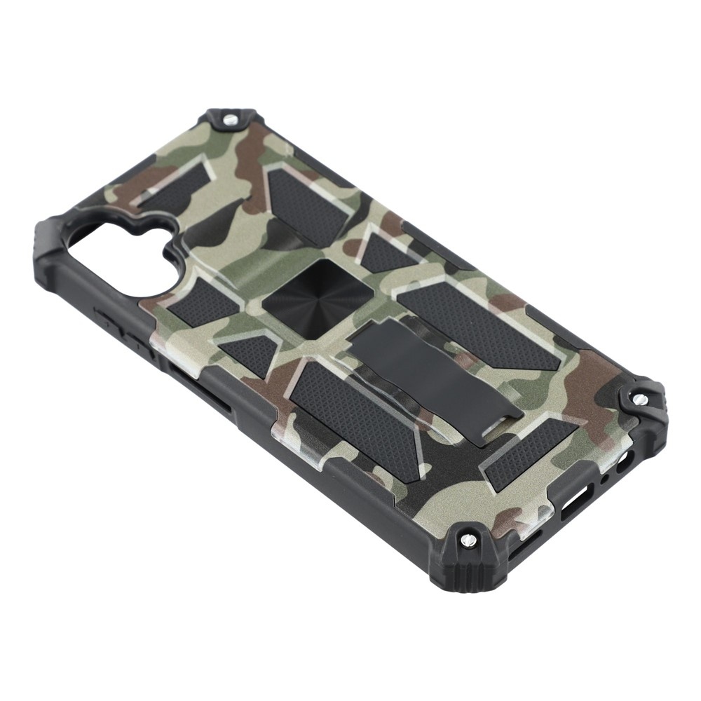 Camouflage tartós borító Samsung Galaxy A07 4G készülékhez - sötétzöld