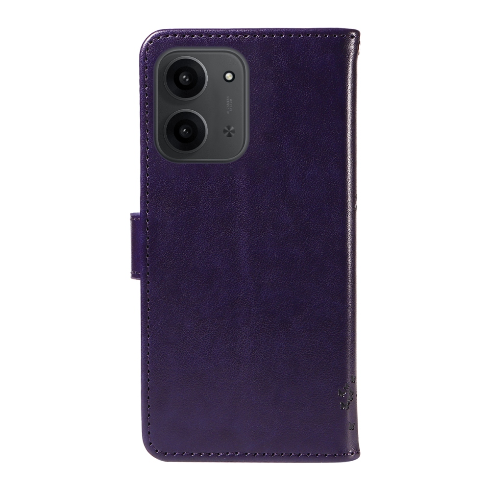 Fák könyve tok Xiaomi Redmi 15C 4G (171mm)/Poco C85 4G (171mm) - sötétlila