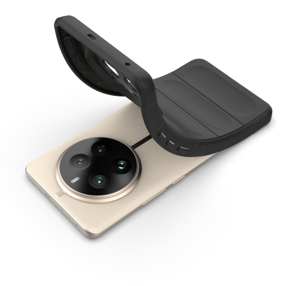 Rugg tartós zselés tok a Realme 12 Pro 5G/12 Pro+ 5G modellhez - fekete