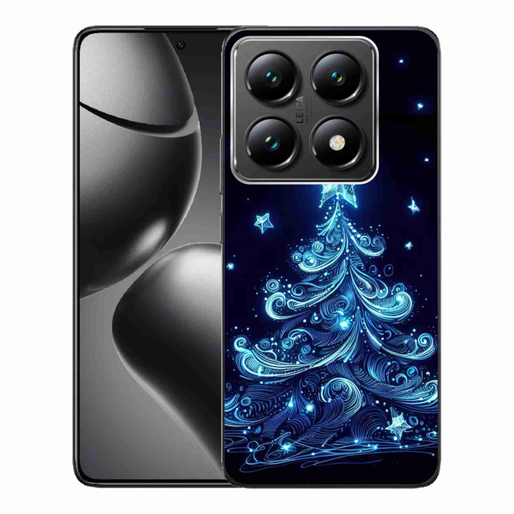 Gél borítás mmCase a Xiaomi 14T Pro számára - neon karácsonyfa 4