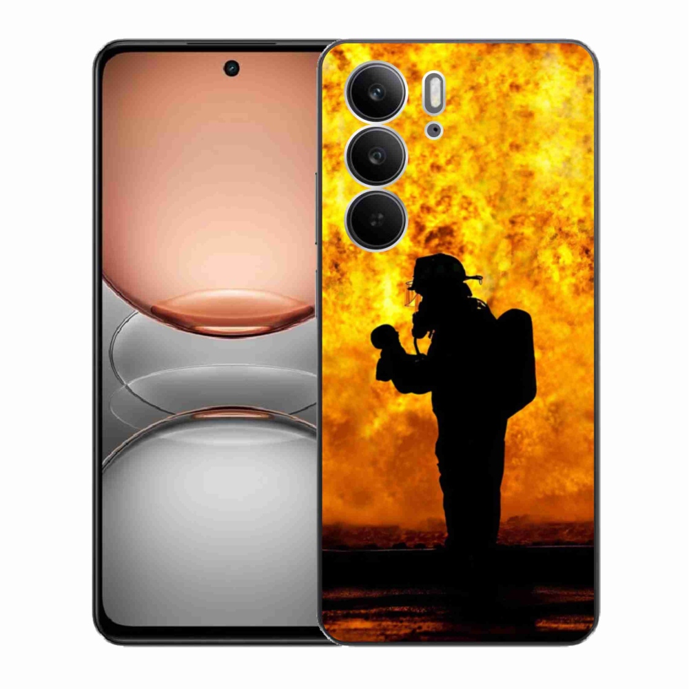 Gél borítás mmCase a Realme C75 készülékhez - tűzoltó