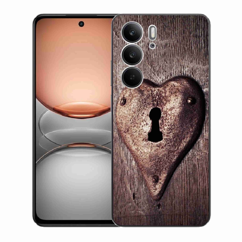 Gél borítás mmCase a Realme C75 készülékhez - szív alakú zárral