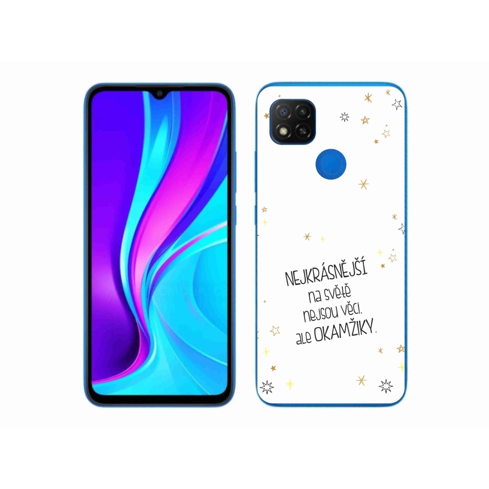 Gél borítás mmCase a Xiaomi Redmi 9C-hez - idézem 4 fehér háttér