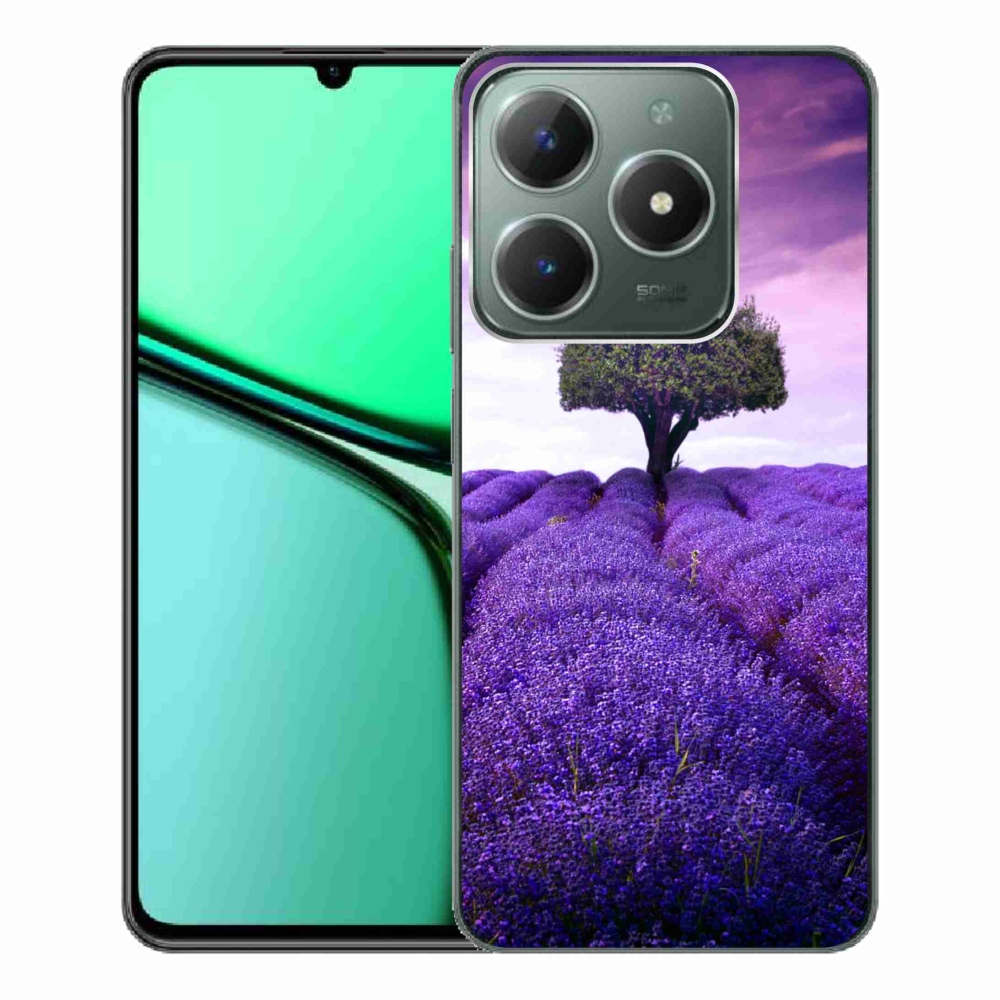 Gél borító mmCase a Realme C61 készülékhez - levendula rét