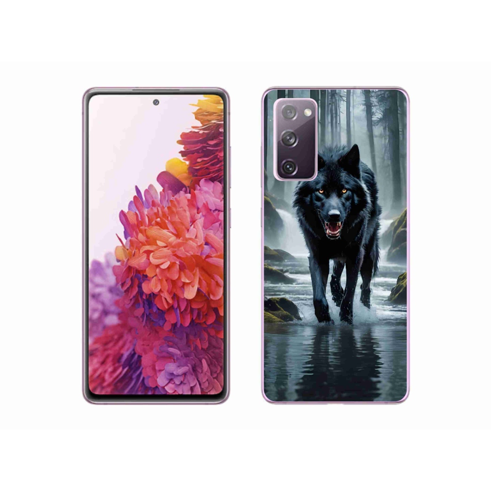 Zselés borítás mmCase Samsung Galaxy S20 FE - fekete farkas