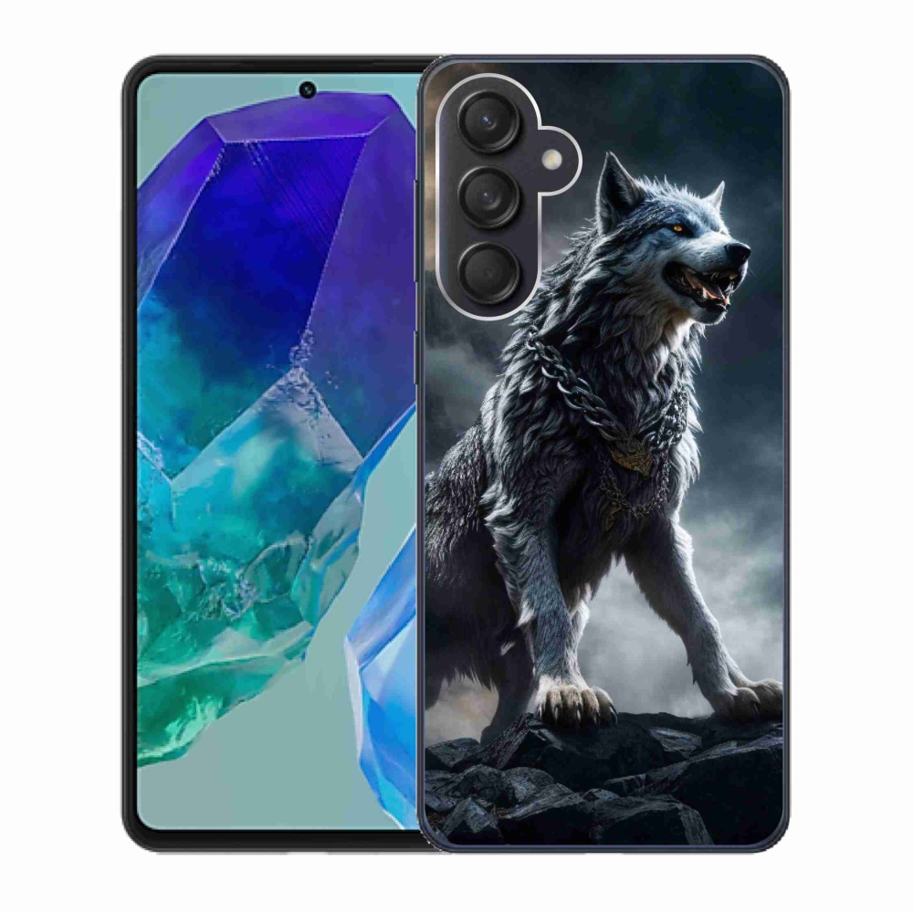 Zselés borítás mmCase Samsung Galaxy M55 5G - farkas 1