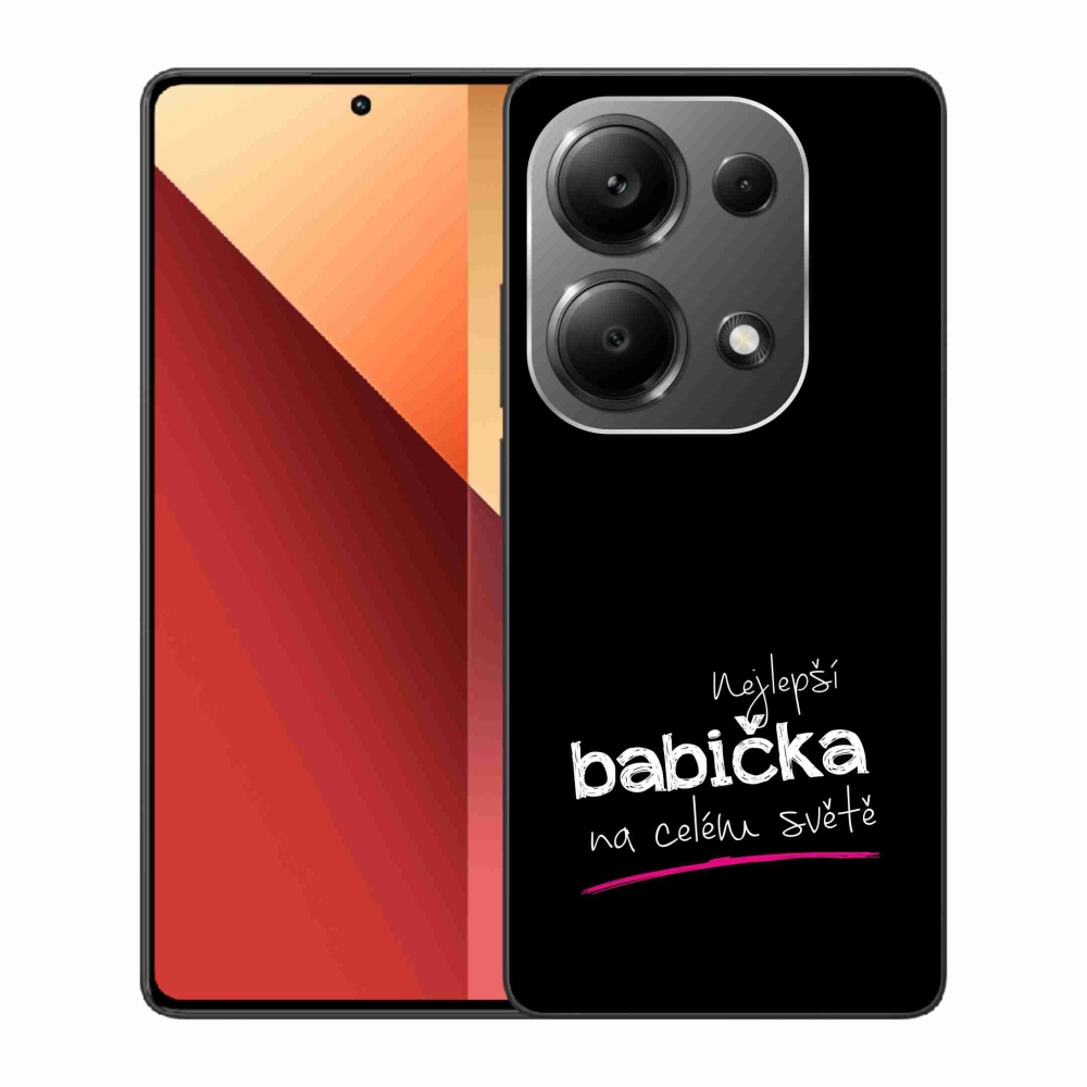 Gél borító mmCase a Xiaomi Redmi Note 13 Pro 4G/Poco M6 Pro - a legjobb nagyi 4 fekete háttérrel