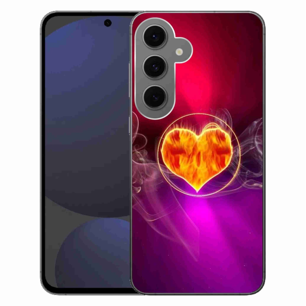 Zselés borítás mmCase Samsung Galaxy S24 FE - tüzes szív