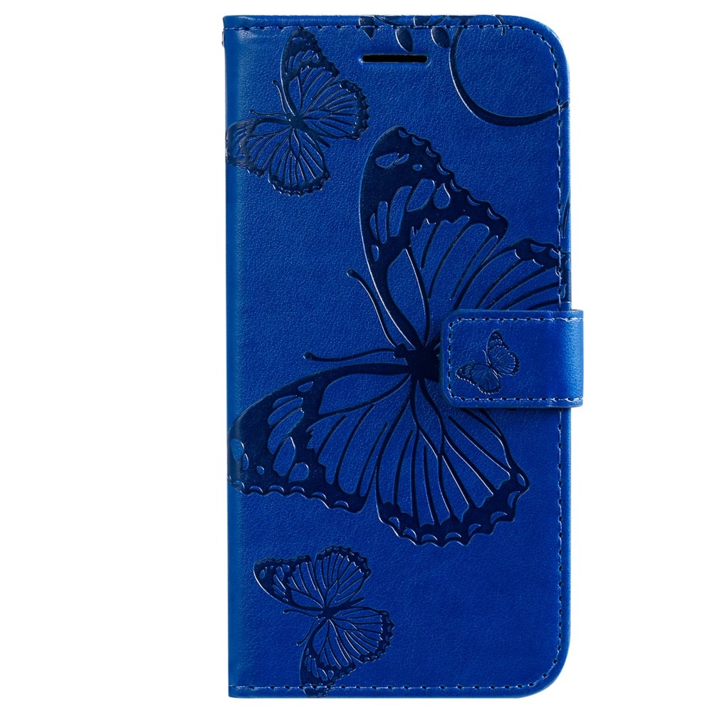 Nagy Buttefly könyv tok Samsung Galaxy A13 5G/A04s készülékhez - kék