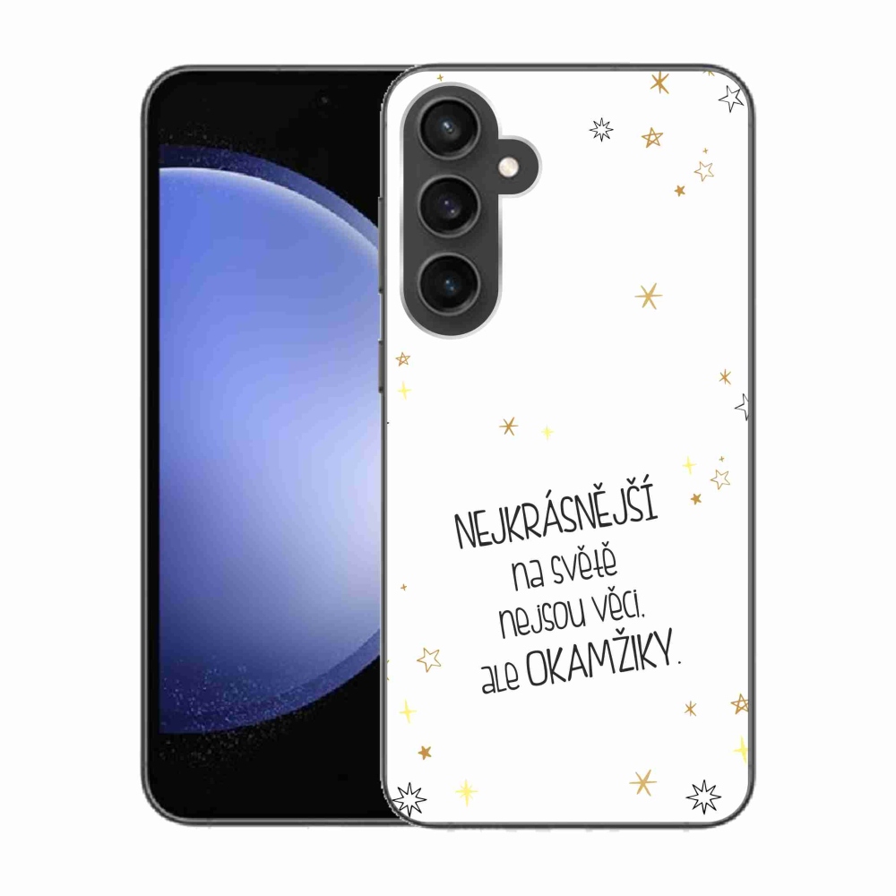 Gél borítás mmCase Samsung Galaxy S23 FE - idézem 4 fehér háttér