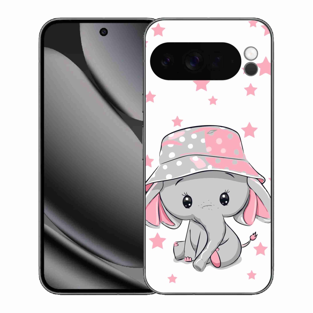 Zselés borítás mmCase a Google Pixel 10 Pro XL-hez - rózsaszín elefánt