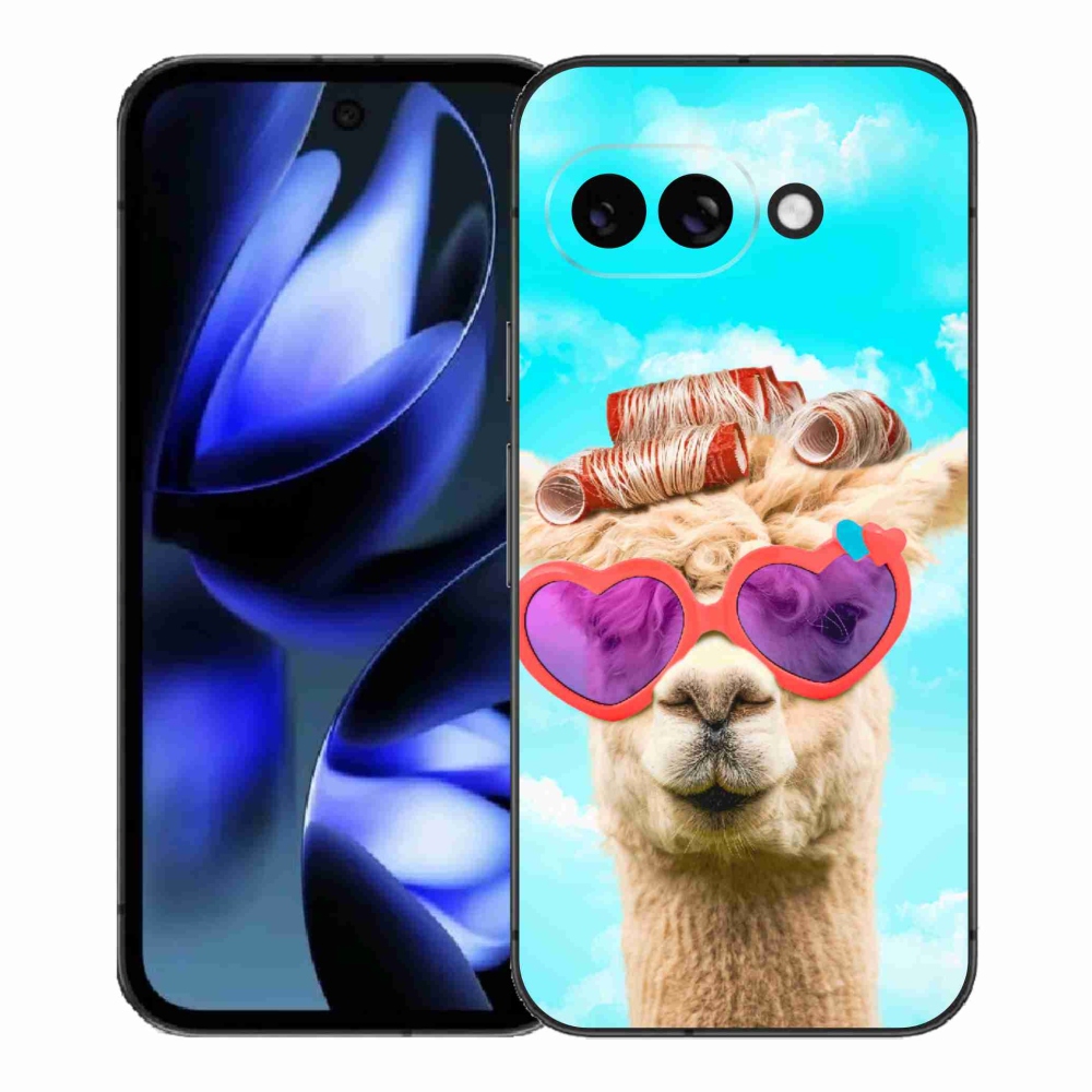 Gél borítás mmCase a Google Pixel 9a számára - szemüveges láma