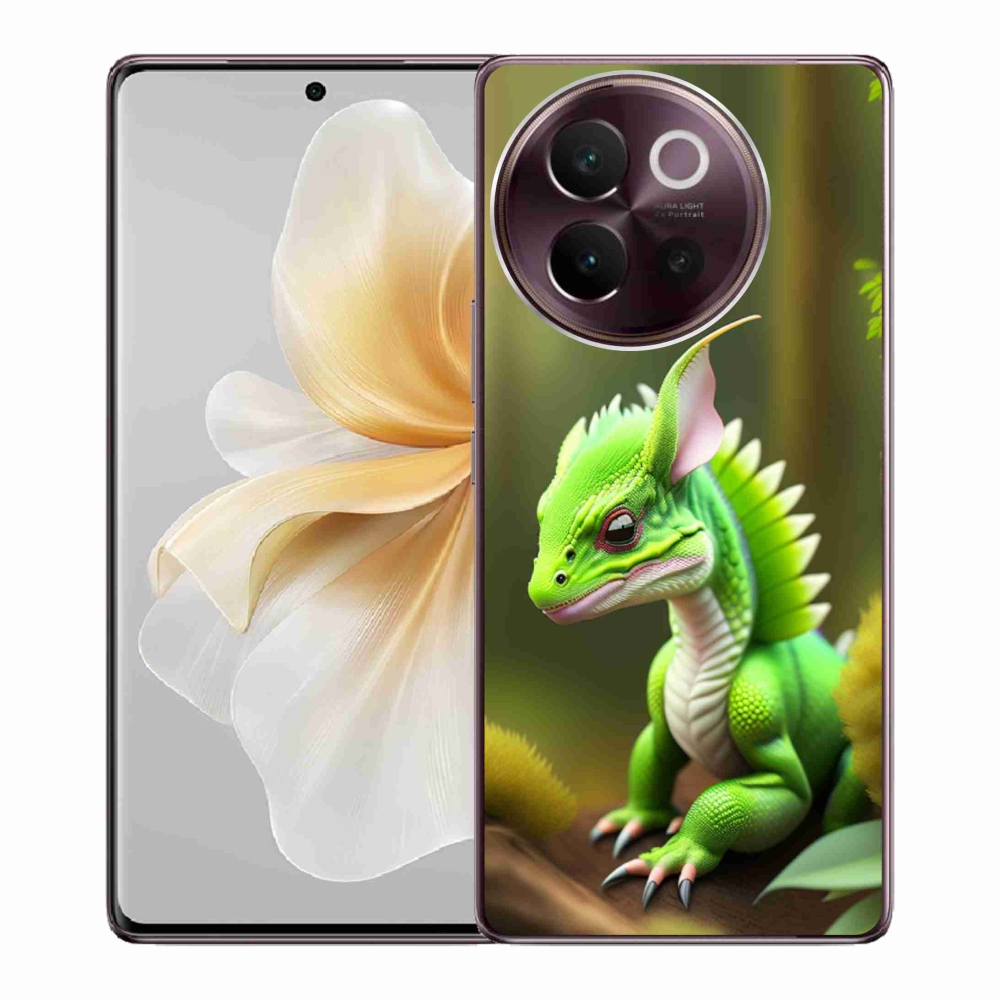 Gél borítás mmCase a Vivo V40 Lite 5G készülékhez - zöld sárkány