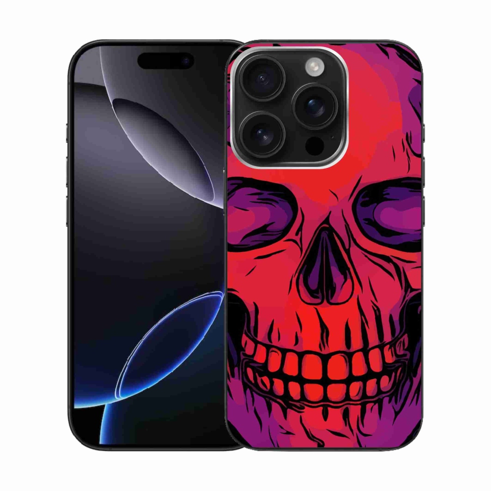 Gél tok mmCase iPhone 16 Pro készülékhez - koponya