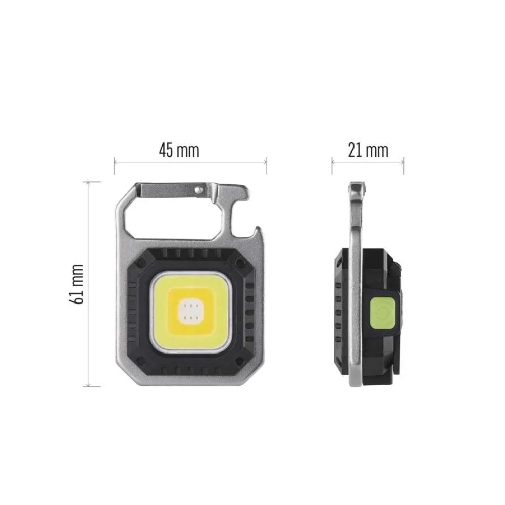 Újratölthető mini LED-es zseblámpa - függőlámpa, 750 lm