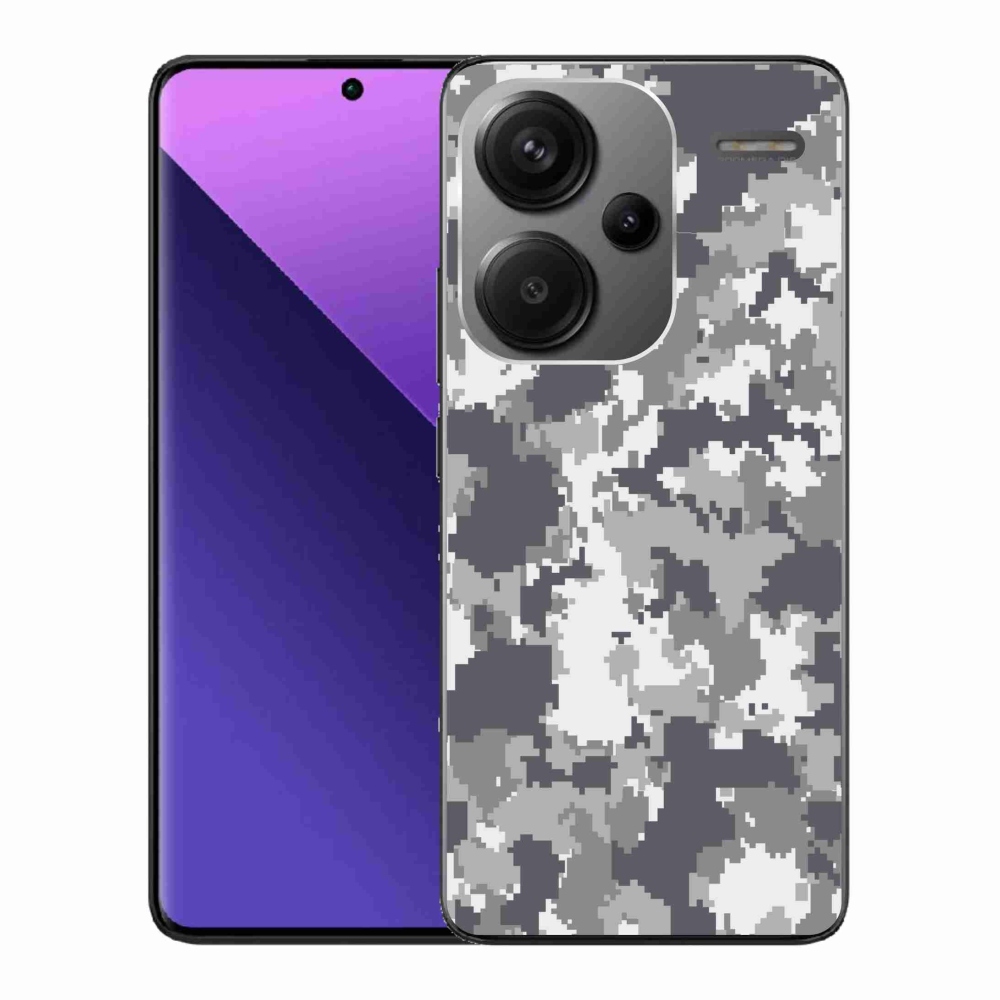 Zselés borítás mmCase a Xiaomi Redmi Note 13 Pro+ 5G számára - álcázó minta 2