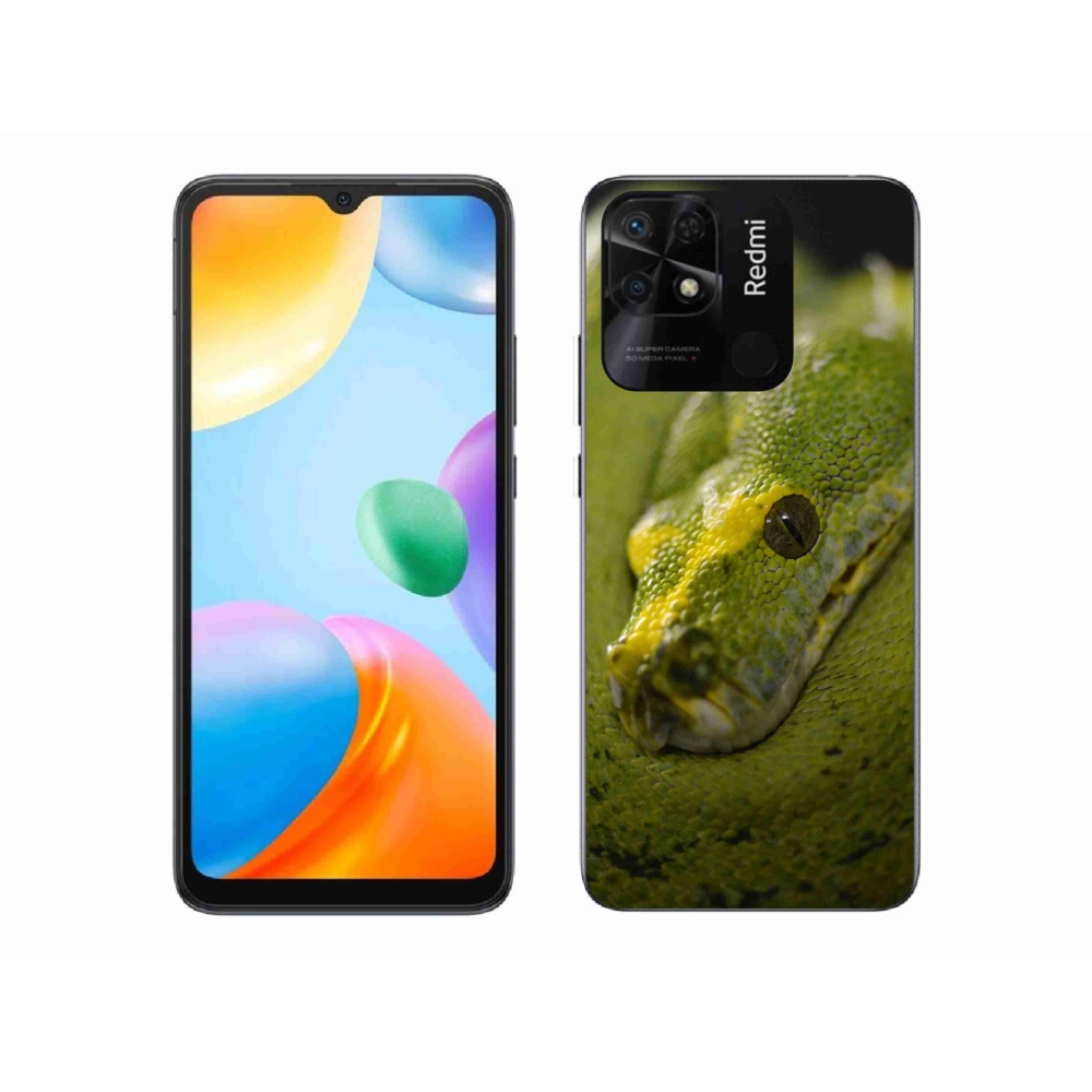Gél borító mmCase a Xiaomi Redmi 10C-hez - kígyó 2
